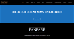 Desktop Screenshot of fanfarefanfare.com